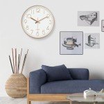 Rose Gold 12-Inch Silent Wall Clock