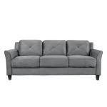Grayson Dark Grey Micro-Fabric Sofa