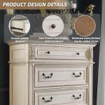 Realyn French Country 5 Drawer Chest with Tipover Restraint