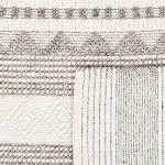 Grey & Ivory Moroccan Boho Area Rug - 4' Square