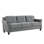 Grayson Dark Grey Micro-Fabric Sofa