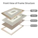 Vintage Cat Gingham Wall Art for Pet Lovers