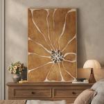 Boho Abstract Floral Wall Art Canvas Print