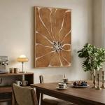Boho Abstract Floral Wall Art Canvas Print
