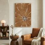 Boho Abstract Floral Wall Art Canvas Print