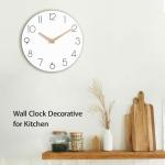 Wooden Silent Non-Ticking Wall Clock - 12 Inch
