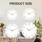 Wooden Silent Non-Ticking Wall Clock - 12 Inch