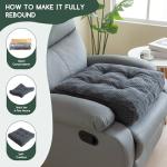 Tufted Corduroy Recliner Seat Cushion for Comfort