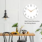 Wooden Silent Non-Ticking Wall Clock - 12 Inch