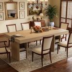 63-Inch Wooden Dining Table for 4-6 People