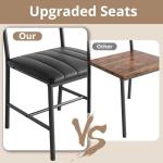 Rustic Brown Dining Table Set for 4