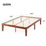 Mellow Naturalista 16" Solid Wood Bed, Cherry