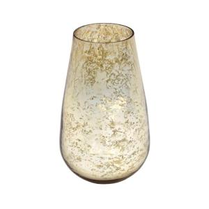 Modern Mercury Gold Glass Vase for Home Decor