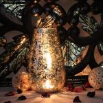 Modern Mercury Gold Glass Vase for Home Decor