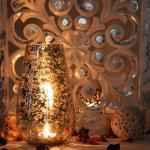 Modern Mercury Gold Glass Vase for Home Decor