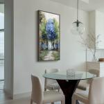 Colorful Forest Vertical Canvas Wall Art, 20x40 In