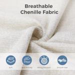 U-Shaped Sectional Couch with Chaise Lounge, Beige