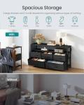 SONGMICS LED Bedroom Chest of Drawers with Dock