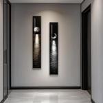 Set of 2 Framed Nighttime Coastal Wall Art