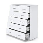 White 6-Drawer Tallboy Storage Cabinet - Artiss