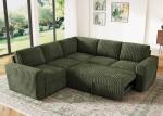 HONBAY Modular L-Shaped Sleeper Sofa with Storage