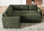 HONBAY Modular L-Shaped Sleeper Sofa with Storage