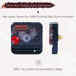 8-Inch Wooden Sunflower Wall Clock - Silent Design