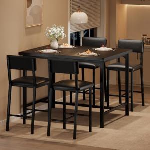 Idealhouse 5-Piece Counter Height Dining Set