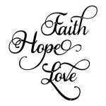 Faith, Hope, Love Metal Wall Art Set