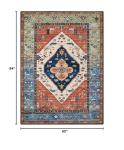 Lahome Boho 5x7 Machine Washable Area Rug