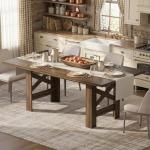 71" Farmhouse Dining Table for 6-8, Walnut
