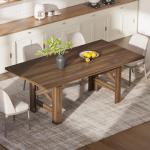 71" Farmhouse Dining Table for 6-8, Walnut