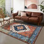 Lahome Boho 5x7 Machine Washable Area Rug