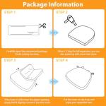 Beige Dining Chair Cushions with Washable Covers, Set of 4