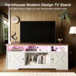 Farmhouse TV Stand for 65 Inch TV with Storage