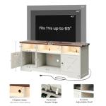 Farmhouse TV Stand for 65 Inch TV with Storage