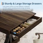 71-Inch Wooden Kitchen Table for 6-8 People