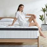Naruchu 12-Inch Queen Hybrid Mattress with Memory Foam