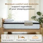 Naruchu 12-Inch Queen Hybrid Mattress with Memory Foam