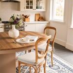 Beige 4-Pack 17" Chair Cushions with Ties