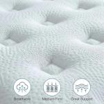 Naruchu 12-Inch Queen Hybrid Mattress with Memory Foam