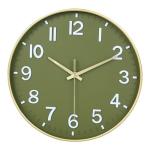Green and Gold 8-Inch Silent Wall Clock