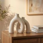 Nordic Boho Beige Ceramic Vase Set