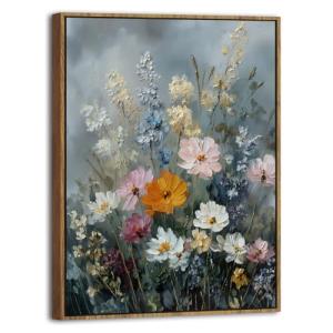 Colorful Floral Wall Art Print for Home Decor