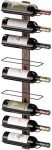 Wall-Mounted Wooden Wine Rack for 9 Bottles