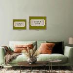 Retro Couch Club Ticket Wall Art Print
