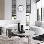 Silent 12-Inch Round Wall Clock for Any Room