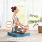 Large Blue Meditation Floor Pillow - 2 Sets
