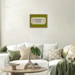Retro Couch Club Ticket Wall Art Print