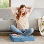 Large Blue Meditation Floor Pillow - 2 Sets